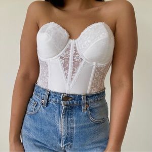 Vintage Carnival Lace Corset/Bustier Union Made
